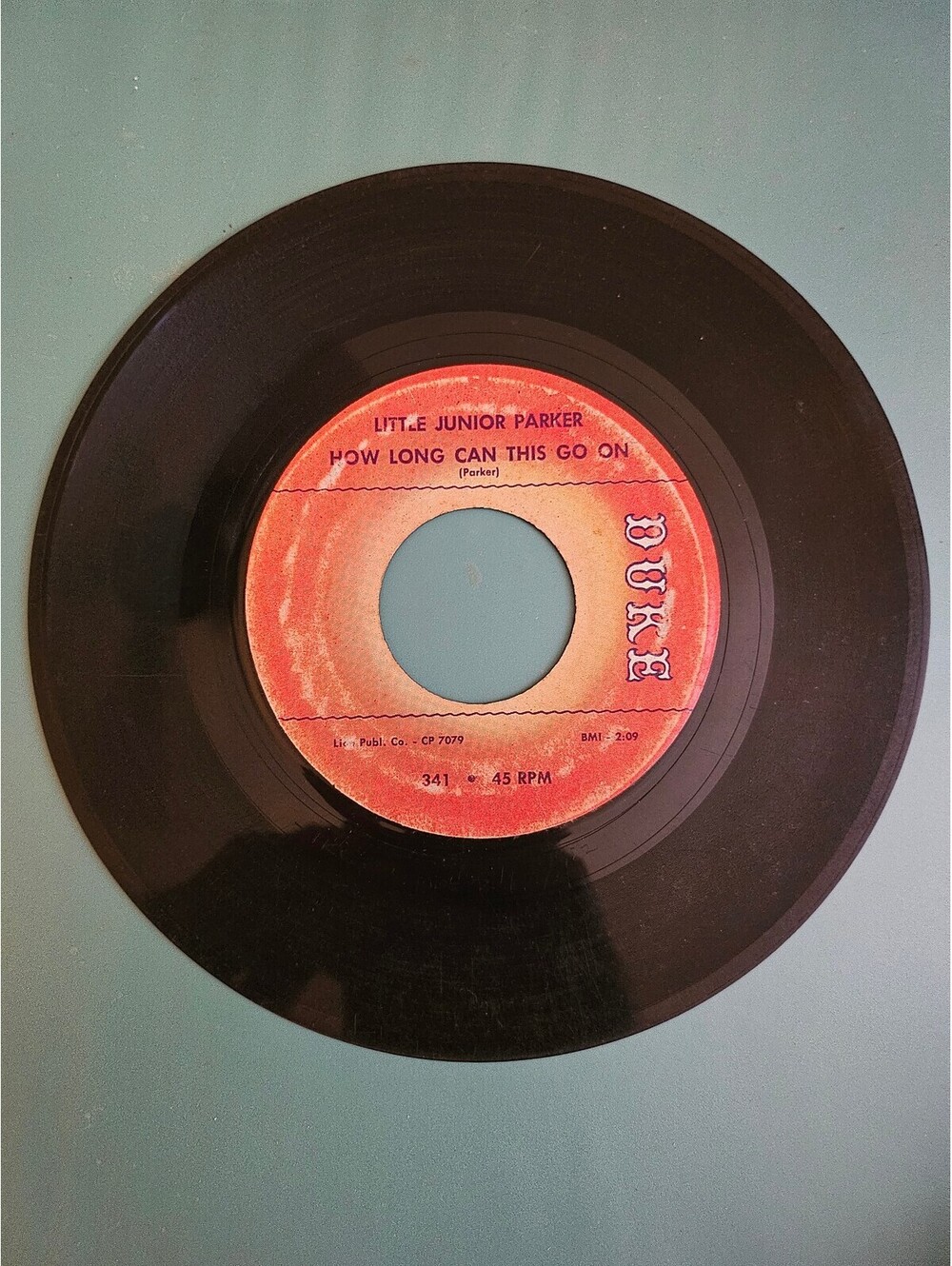 Little Junior Parker How Long Can This Go On On Duke Original 45 vinyl